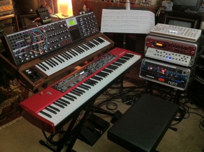 Voyager XL # 40 gets acquainted with Nord Stage 88ex, Virus TI2 Whiteout limited edition, Sherman Filterbank, and assorted sundries...