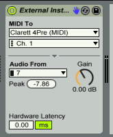 External Instrument prefs