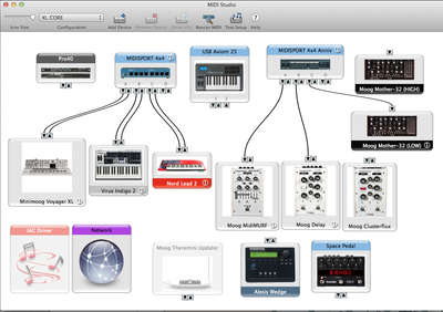 Here is what my MIDI set up looks like