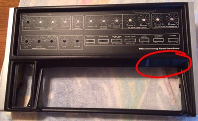 Micromoog front panel