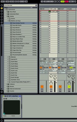 Here is my non-working Midi Set Up