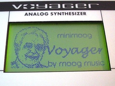 Photo of the alternative Bob Moog start screen