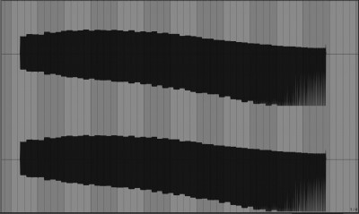 Playing from highest pitch to lowest pitch