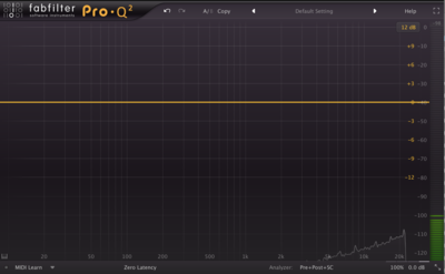 when Sub 37's Output Gain is at Maximum and UAD Apollo's input is very low