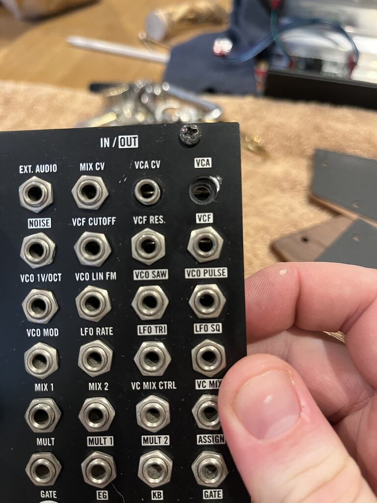 Looking for part number for Mother-32 patchbay input - Moog Semi