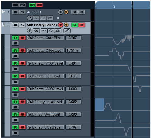 Cubase - Moog Sub Phatty - Automation working.png